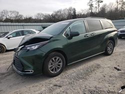 Toyota Sienna xle salvage cars for sale: 2022 Toyota Sienna XLE