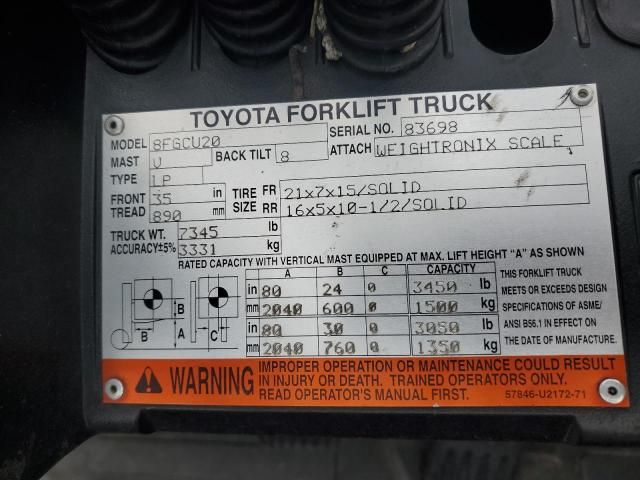 2017 Toyota Forklift