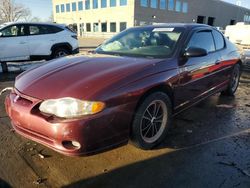 Chevrolet Montecarlo Vehiculos salvage en venta: 2001 Chevrolet Monte Carlo SS