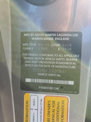 2014 Aston Martin V8 Vantage