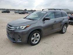 Toyota Highlander salvage cars for sale: 2018 Toyota Highlander Limited