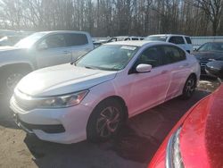 Honda salvage cars for sale: 2016 Honda Accord LX