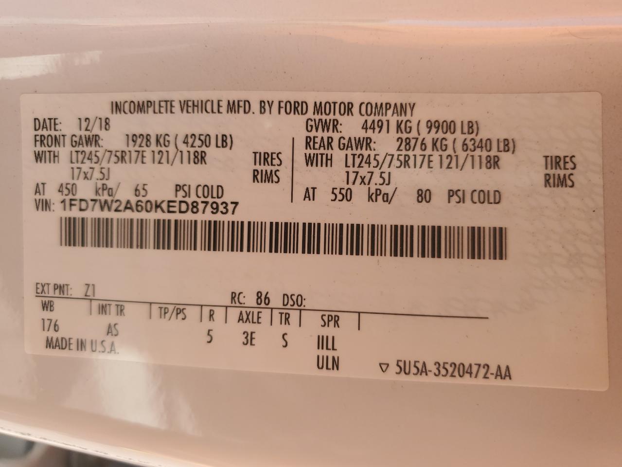 2019 Ford F250 Super Duty