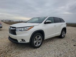 Toyota Highlander salvage cars for sale: 2015 Toyota Highlander Limited