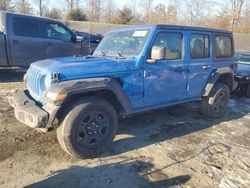 Jeep Wrangler salvage cars for sale: 2022 Jeep Wrangler Unlimited Sport