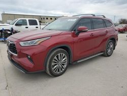 Toyota Highlander salvage cars for sale: 2022 Toyota Highlander Platinum