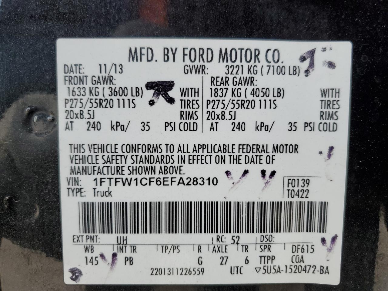 2014 Ford F150 Supercrew