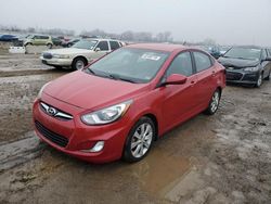 Hyundai Accent salvage cars for sale: 2012 Hyundai Accent GLS