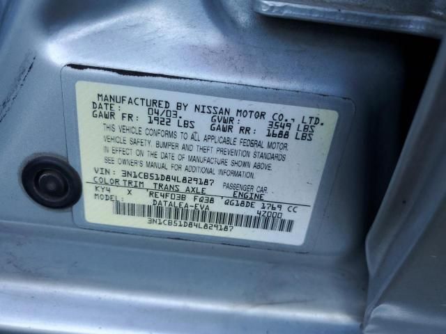 2004 Nissan Sentra 1.8