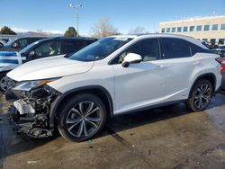 Salvage cars for sale from Copart Littleton, CO: 2016 Lexus RX 450H Base