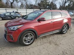 Hyundai salvage cars for sale: 2017 Hyundai Santa FE SE Ultimate