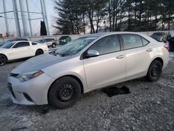 Toyota salvage cars for sale: 2015 Toyota Corolla L