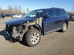 Toyota Highlander salvage cars for sale: 2013 Toyota Highlander Base