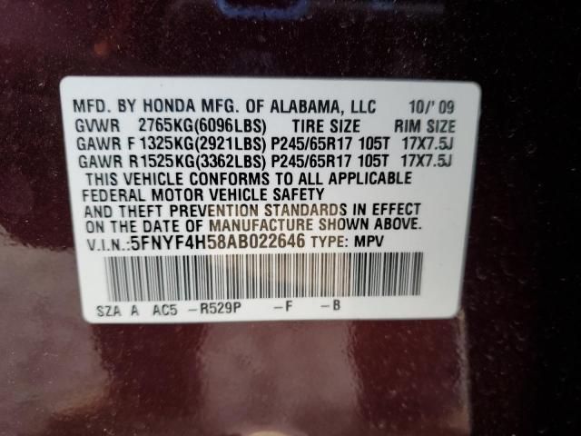 2010 Honda Pilot EXL