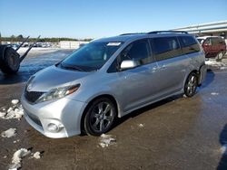 Salvage cars for sale from Copart Memphis, TN: 2017 Toyota Sienna SE