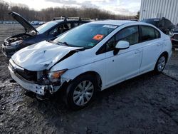 Honda salvage cars for sale: 2012 Honda Civic LX