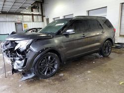 Ford Explorer salvage cars for sale: 2017 Ford Explorer XLT