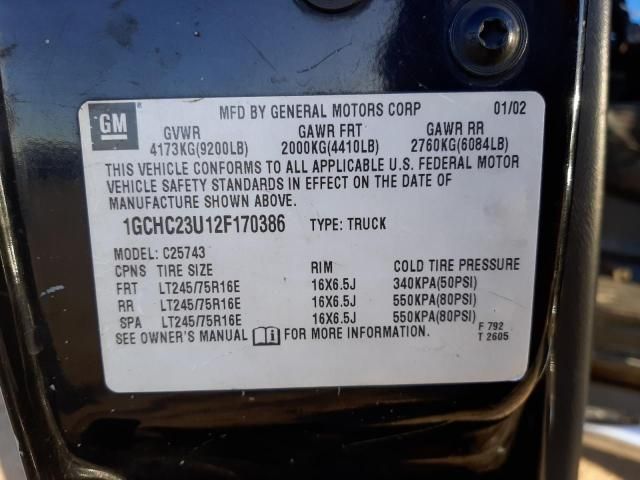 2002 Chevrolet Silverado C2500 Heavy Duty