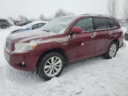 Vehiculos salvage en venta de Copart Ontario Auction, ON: 2008 Toyota Highlander Hybrid