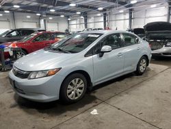 Honda Civic salvage cars for sale: 2012 Honda Civic LX