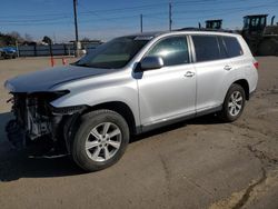 Toyota Highlander salvage cars for sale: 2012 Toyota Highlander Base