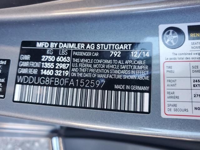 2015 Mercedes-Benz S 550 4matic