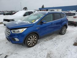 Ford Escape salvage cars for sale: 2017 Ford Escape Titanium