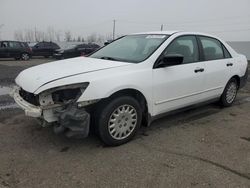 Honda Accord salvage cars for sale: 2007 Honda Accord Value