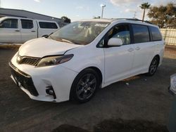 Toyota Sienna se salvage cars for sale: 2018 Toyota Sienna SE