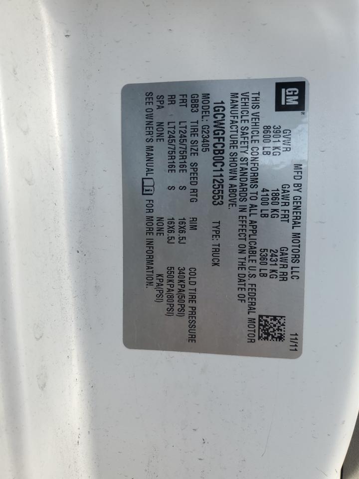 2012 Chevrolet Express G2500