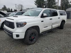 Toyota Tundra salvage cars for sale: 2019 Toyota Tundra Crewmax SR5