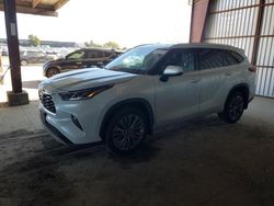 Toyota Highlander salvage cars for sale: 2022 Toyota Highlander Platinum