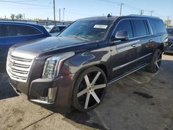 Cadillac salvage cars for sale: 2016 Cadillac Escalade ESV Platinum