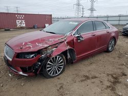 Lincoln mkz salvage cars for sale: 2017 Lincoln MKZ Select