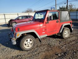 Jeep Wrangler salvage cars for sale: 1999 Jeep Wrangler / TJ SE