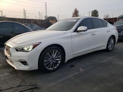 Infiniti Vehiculos salvage en venta: 2021 Infiniti Q50 Luxe