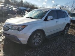 Acura salvage cars for sale: 2008 Acura MDX Technology