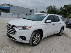 Chevrolet Traverse salvage cars for sale: 2018 Chevrolet Traverse High Country