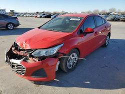 Chevrolet Cruze salvage cars for sale: 2019 Chevrolet Cruze