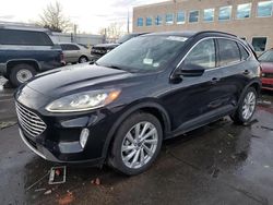 Salvage cars for sale from Copart Littleton, CO: 2021 Ford Escape Titanium