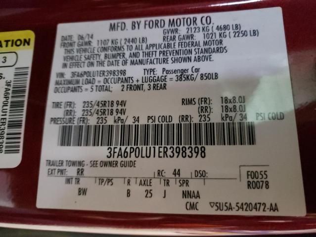 2014 Ford Fusion SE Hybrid