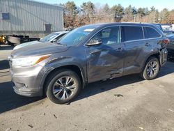 Toyota Highlander salvage cars for sale: 2016 Toyota Highlander LE