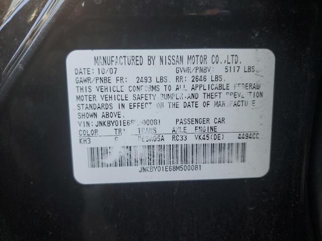 2008 Infiniti M45 Base