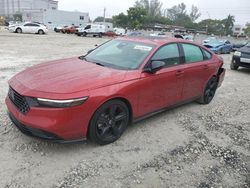 Honda Accord salvage cars for sale: 2024 Honda Accord Hybrid SPORT-L