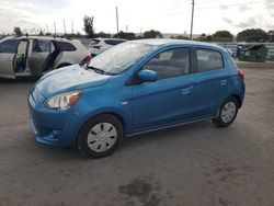 Mitsubishi Mirage salvage cars for sale: 2015 Mitsubishi Mirage DE