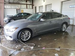 Salvage cars for sale from Copart Chicago Heights, IL: 2020 Infiniti Q50 Pure