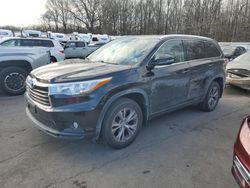 Salvage cars for sale from Copart Glassboro, NJ: 2015 Toyota Highlander XLE