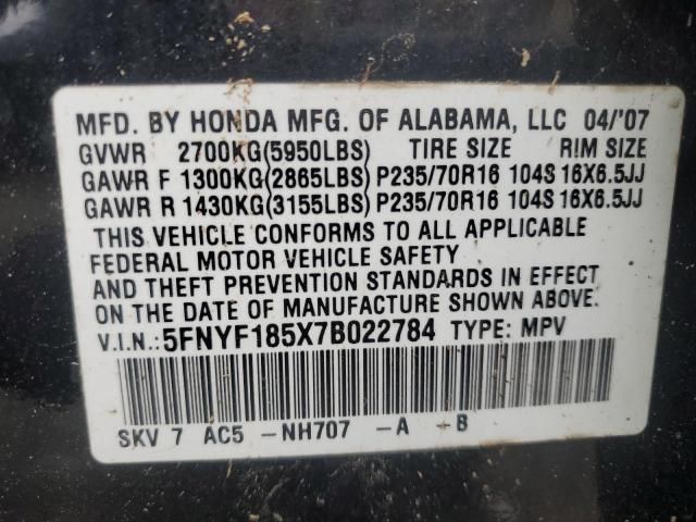 2007 Honda Pilot EXL