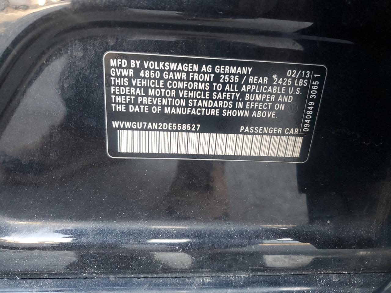 2013 Volkswagen Cc VR6 4motion