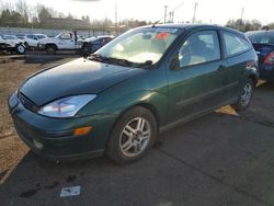 Ford Focus salvage cars for sale: 2001 Ford Focus ZX3